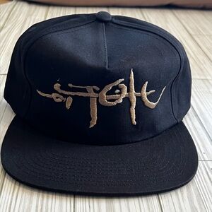 Travis Scott Utopia‎ Embroidered graphic Snapback Hat Cap black tan One Size